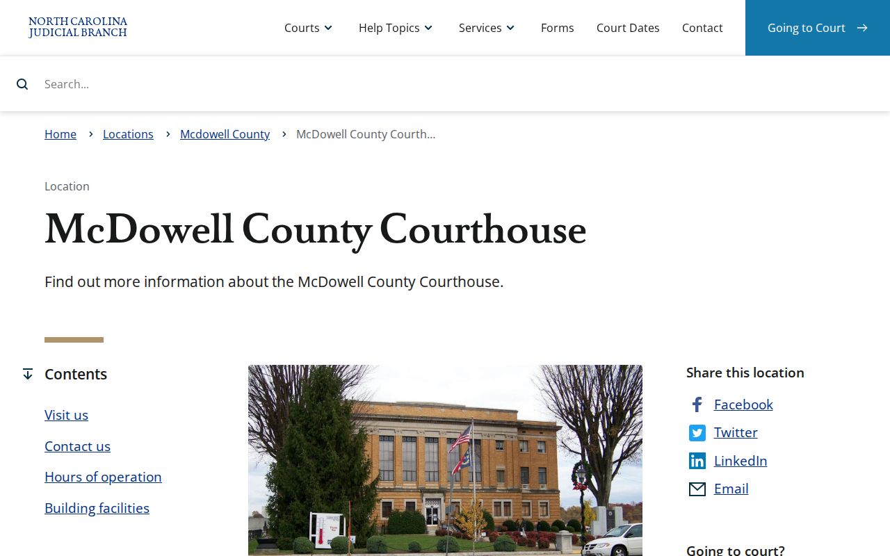 McDowell County criminal court record access at the courthouse